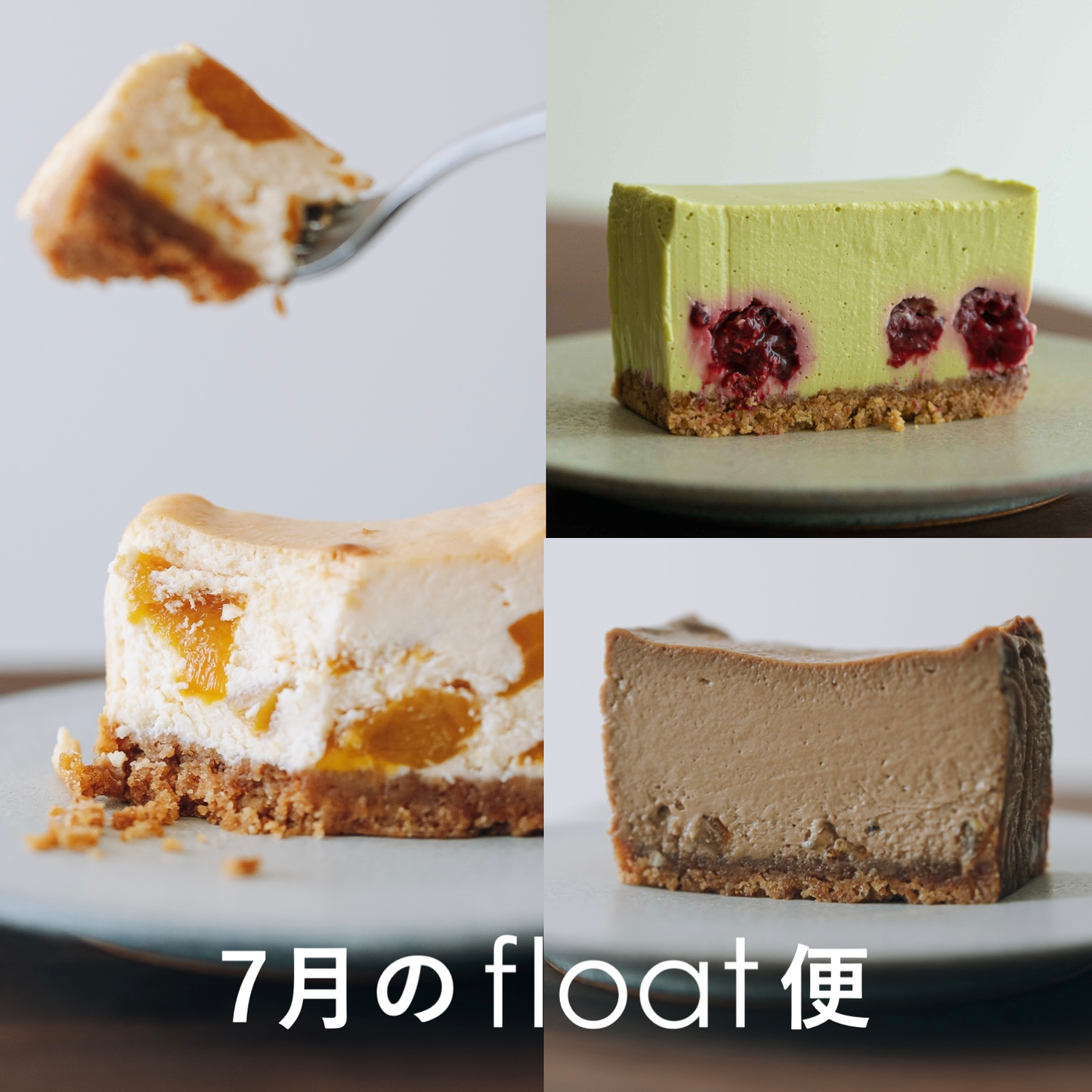 7月のfloatチーズケーキ便